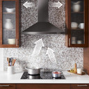 Whirlpool® 30" Contemporary Black Stainless Wall Mount Range Hood WVW53UC0HV