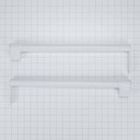 Refrigerator Top Freezer Handle Kit, White W10721892