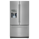 OPEN BOX 26.8 cu. ft. 36-Inch Width Standard Depth French Door Refrigerator with Exterior Ice and Water  KRFF507HPS