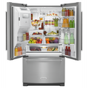 OPEN BOX 26.8 cu. ft. 36-Inch Width Standard Depth French Door Refrigerator with Exterior Ice and Water  KRFF507HPS