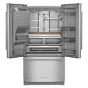 OPEN BOX Kitchenaid® 26.8 Cu. Ft. Standard-Depth French Door Refrigerator with Exterior Ice and Water Dispenser KRFF577KPS