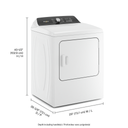 OPEN BOX Whirlpool® 7.0 Cu. Ft. Top Load Electric Moisture Sensing Dryer with Steam YWED5050LW