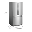 OPEN BOX Whirlpool® 30-inch Wide French Door Refrigerator - 20 cu. ft. WRF560SFHZ