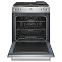 OPEN BOX Kitchenaid® 30-Inch 5-Burner Gas Slide-In Convection Range KSGG700ESS*