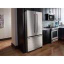 Open Box Kitchenaid® 25 Cu. Ft. 36-Width Standard Depth French Door Refrigerator with Interior Dispense KRFF305ESS