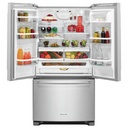 Open Box Kitchenaid® 25 Cu. Ft. 36-Width Standard Depth French Door Refrigerator with Interior Dispense KRFF305ESS