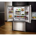 Open Box Kitchenaid® 25 Cu. Ft. 36-Width Standard Depth French Door Refrigerator with Interior Dispense KRFF305ESS