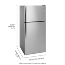 OPEN BOX Whirlpool® 30-inch Wide Top Freezer Refrigerator - 18 cu. ft. WRT318FZDM