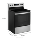 OPEN BOX Whirlpool® 5.3 cu. ft. Electric Range with Frozen Bake™ Technology YWFE515S0JS