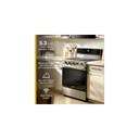 Whirlpool® 30-inch Smart Gas Range with True Convection, Steam/Self Cleaning, Rapid Preheat 5.3 CuFt Capacity WFGS7530RZ