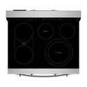 Whirlpool® 30-inch Smart Electric Range with  True Convection, No Preheat Air Fry, WipeClean™ Coating, Steam/Self Cleaning, Rapid Preheat 5.3 CuFt Capacity YWFES7530RZ