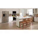 Whirlpool® 30-inch Smart Electric Range with  True Convection, No Preheat Air Fry, WipeClean™ Coating, Steam/Self Cleaning, Rapid Preheat 5.3 CuFt Capacity YWFES7530RZ