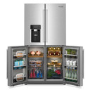 Kitchenaid® 36" Counter-Depth 19.4 Cu Ft 4-Door Refrigerator with Flexible Temperature Zone KRQC736RPS