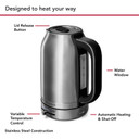 Kitchenaid® 1.7 Liter Electric Kettle KEK1701SX