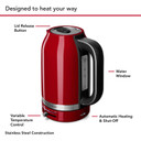 Kitchenaid® 1.7 Liter Electric Kettle KEK1701ER Kitchenaid® 1.7 Liter Electric Kettle KEK1701ER