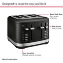 Kitchenaid® 4 Slice Toaster KMT4109BK