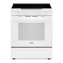 Whirlpool® 30-inch Smart Slide in Electric Range with True Convection, No Preheat Air Fry, WipeClean™ Coating, Steam/Self Clean and High Speed Preheat YWSES7530RW