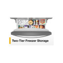 Whirlpool® 36-Inch Wide Counter-Depth French Door Bottom Mount Refrigerator - 20 cu. ft. WRFC2036RZ