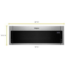 Whirlpool® 1.1 cu. ft. Low Profile Microwave Hood Combination YWML55011HS