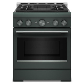 KitchenAid® 30-Inch 4 Burner Commercial-Style Gas Range with No Preheat Air Fry Mode KFGS930SJP