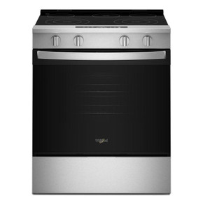 Whirlpool® 30-inch Electric Smart Range with No Preheat Mode and Steam Clean YWSES3330TS