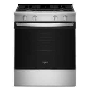 Whirlpool® 30-inch Gas Smart Range with No Preheat Mode and Steam Clean WSGS3330TS