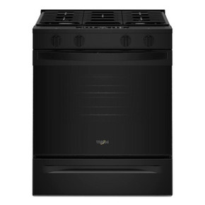 Whirlpool® 30-inch Gas Smart Range with No Preheat Mode and Steam Clean WSGS3330TB