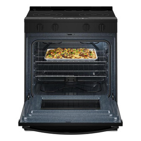 Whirlpool® 30-inch Electric Smart Range with No Preheat Mode and Steam Clean YWSES3330TB