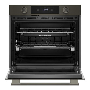 Kitchenaid® 30-inch Smart Electric Single Wall Oven with Intelligent Cooking Camera - Black Ore KOES930SBE