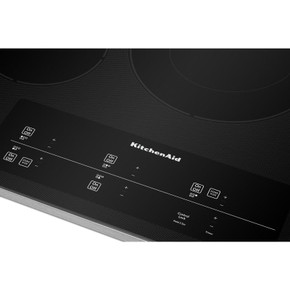 Kitchenaid® 30" Electric Cooktop with 5 Elements and Touch-Activated Controls KCES950KSS