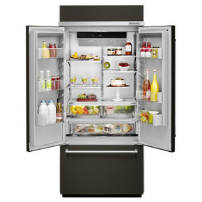 Kitchenaid® 20.8 Cu. Ft. 36" Width Built In Stainless Steel French Door Refrigerator with Platinum Interior Design KBFN506EBS Kitchenaid® 20.8 Cu. Ft. 36" Width Built In Stainless Steel French Door Refrigerator with Platinum Interior Design KBFN506EBS