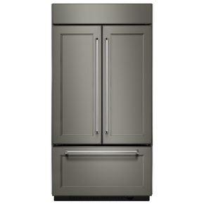 Kitchenaid® 24.2 Cu. Ft. 42" Width Built-In Panel Ready French Door Refrigerator with Platinum Interior Design KBFN502EPA