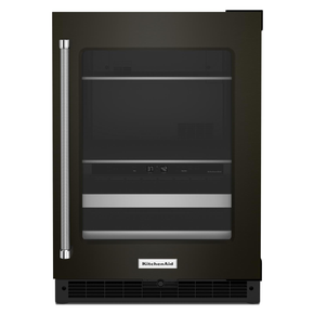 Kitchenaid® 24" Beverage Center with Glass Door and Metal-Front Racks KUBR314KBS