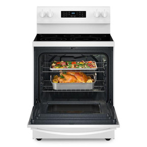 Whirlpool® 30-inch Energy Star Electric Range with Air Cooking Technology, No Preheat Air Fry and Air Baking and Self Clean YWFES5030RW