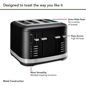 Kitchenaid® 4 Slice Toaster KMT4109BM