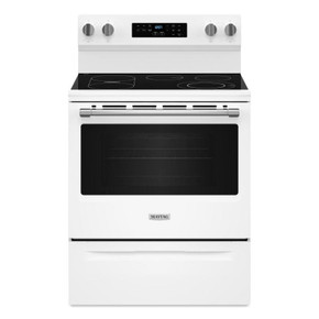 Maytag® 30-Inch Convection Electric Range With No Preheat Air Fry and Air Baking - 5.3 Cu. Ft. YMFES6030RW