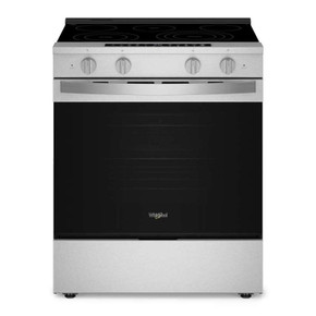 Whirlpool® 30-inch Smart Slide in Electric Range with True Convection, No Preheat Air Fry, WipeClean™ Coating, Steam/Self Clean and High Speed Preheat YWSES7530RZ