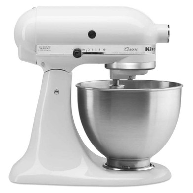 Kitchenaid® Classic Series 4.5-Quart Tilt-Head Stand Mixer K45SSWH