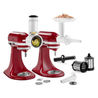 KitchenAid® Food Grinder + Fresh Prep Slicer/Shredder Attachment Bundle KSM2GSSA