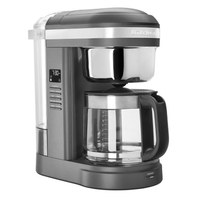 Kitchenaid® 12 Cup Drip Coffee Maker with Spiral Showerhead and Programmable Warming Plate KCM1209DG