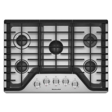 OPEN BOX  of Kitchenaid® 30" 5-Burner Gas Cooktop KCGS350ESS (3 years warranty)