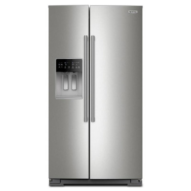 Maytag® 36-inch Wide Full-Depth Side-by-Side Refrigerator with Arctic Blue Interior - 28.3 Cu. Ft. MRSF6636RZ