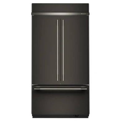 Kitchenaid® 24.2 Cu. Ft. 42" Built-In French Door Bottom Mount Refrigerator with Platinum Interior KBFN542SBE