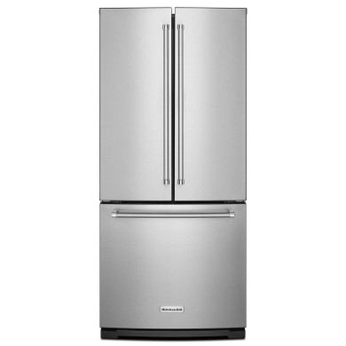 OPENBOX of Kitchenaid® 20 cu. Ft. 30-Inch Width Standard Depth French Door Refrigerator with Interior Dispense KRFF300ESS