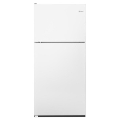Open Box of Amana® 18 cu. ft. Top-Freezer Refrigerator with Electronic Temperature Controls ART318FFDW
