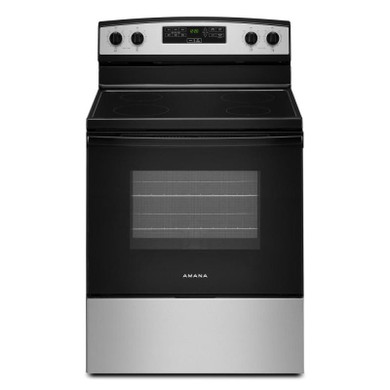 30-inch Amana® Electric Range with Extra-Large Oven Window YAER6203MSS