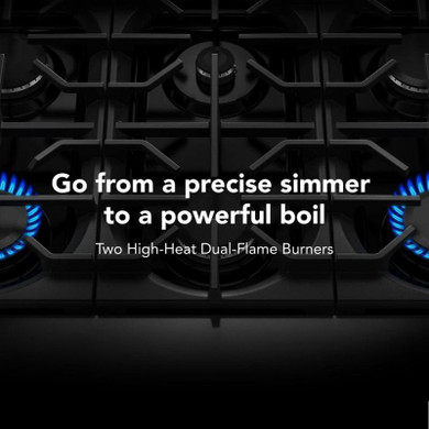 Kitchenaid® 36-Inch 6 Burner Commercial-Style Dual Fuel Range with No Preheat Air Fry Mode KFDS936SWF