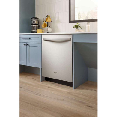 Whirlpool® 47 dBA Flush to Cabinet Dishwasher with 3rd Rack WDTF5024SZ