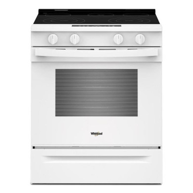 Whirlpool® 30-inch Electric Smart Range with Air Cooking Technology and Steam Clean YWSES4530TW