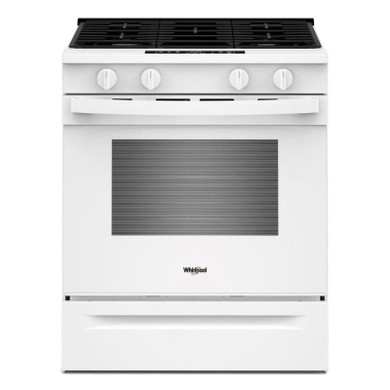 Whirlpool® 30-inch Gas Smart Range with No Preheat Mode and Steam Clean WSGS3330TW